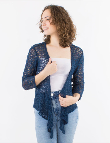 Veste maille polyester filet