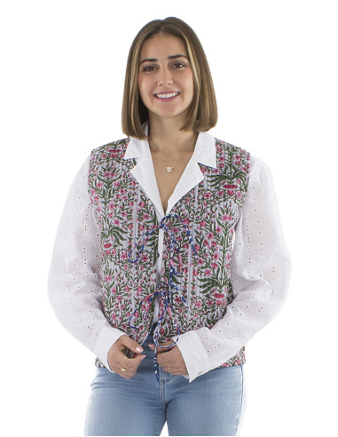 Gilet coton matelassé 3 lacets