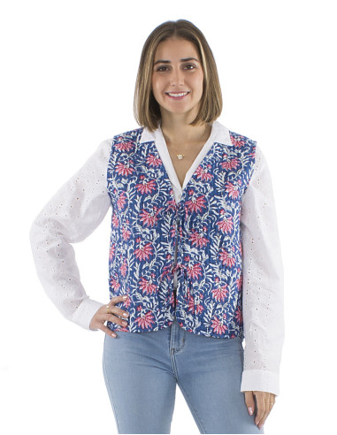 Gilet coton matelassé 3 lacets