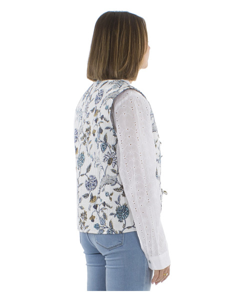 Gilet coton matelassé 3 lacets