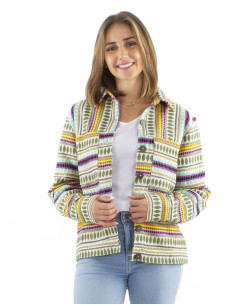 Veste 70% coton 28% acrylique 2% polyester fil métal...