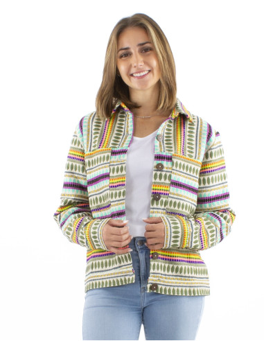 Veste 70% coton 28% acrylique 2% polyester fil...