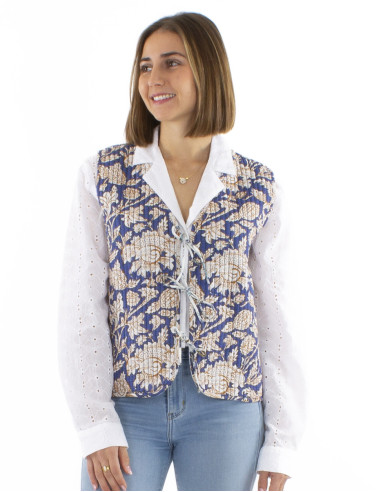Gilet coton matelassé 3 lacets