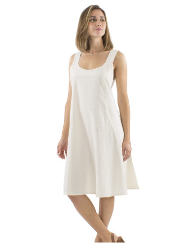 Robe coton uni larges bretelles sw