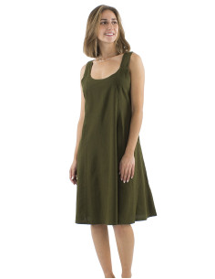 Robe coton uni larges bretelles sw 2