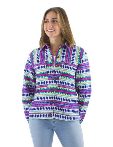 Veste 70% coton 28% acrylique 2% polyester fil...