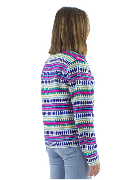 Veste 70% coton 28% acrylique 2% polyester fil métal Jacquard