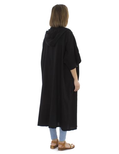 Veste coton uni capuche sw