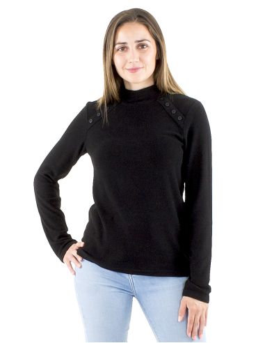 Pull léger maille65% viscose 30% polyester 5% élasthanne 8 boutons