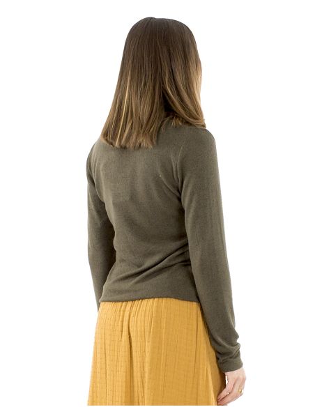 Veste maille boutons