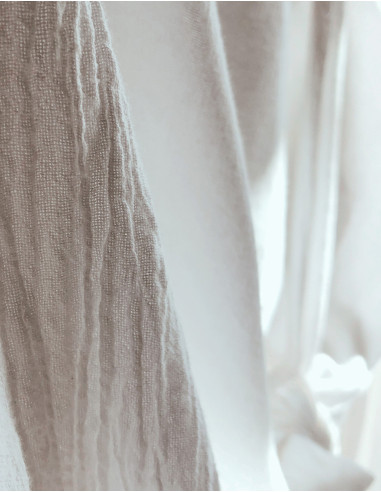 Chemisier coton blanc croisé Crop Top