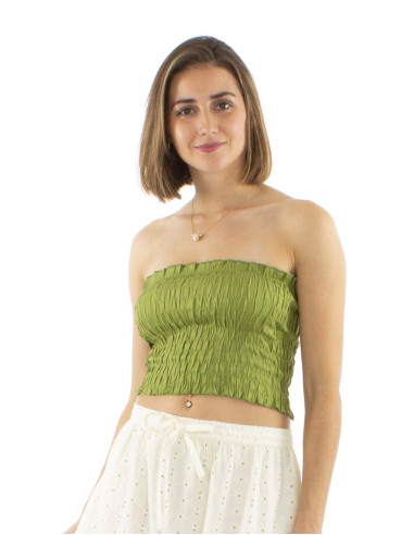 Top viscose bandeau uni élastique