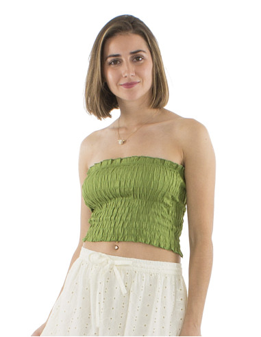 Top viscose bandeau uni élastique
