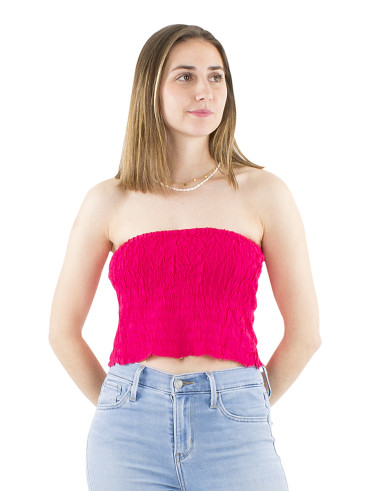Top viscose bandeau uni élastique