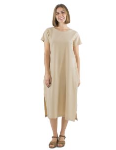 Robe longue coton sw manches courtes 2
