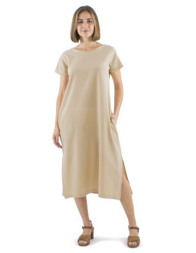 Robe longue coton sw manches courtes