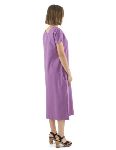 Robe longue coton sw manches courtes