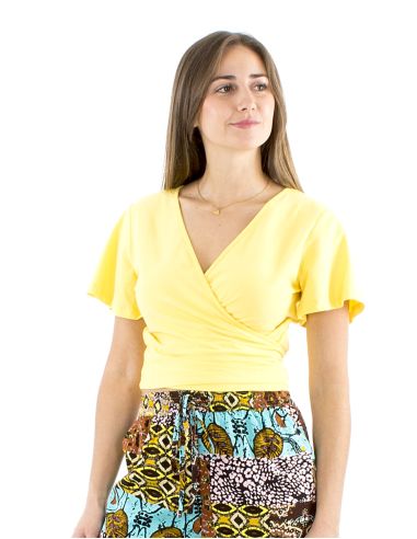 Tee shirt 95% coton 5% élasthanne uni manches courtes