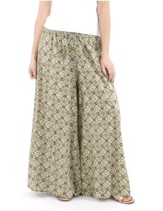 Pantalon coton block patte def imprimé 3012