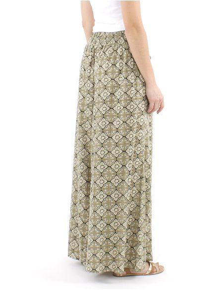 Pantalon coton block patte def imprimé 3012