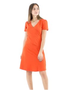 Robe maille 95% coton 5% élasthanne manches courtes 2