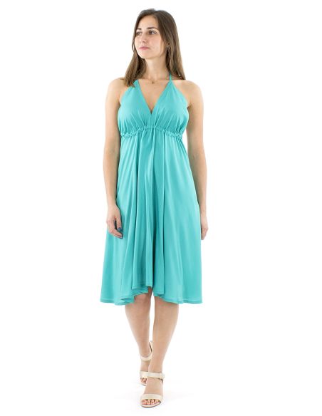 Mini robe viscose bustier dos nu unie lien dos modèle Bali