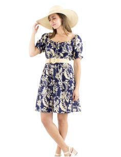 Robe coton manches courtes imprimé Althea 2