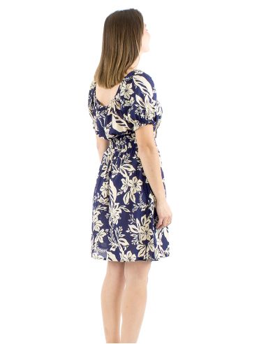 Robe coton manches courtes imprimé Althea