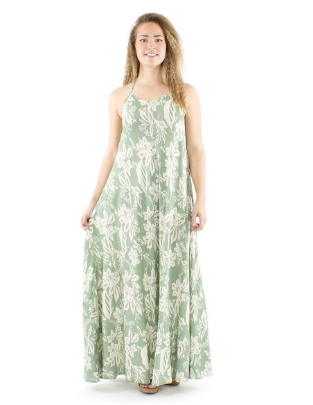 Robe viscose dos nu imprimé Althea