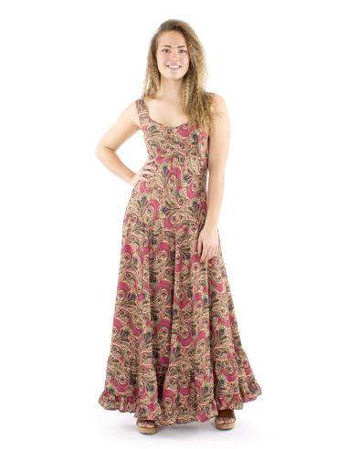 Robe polyester princesse longue sari