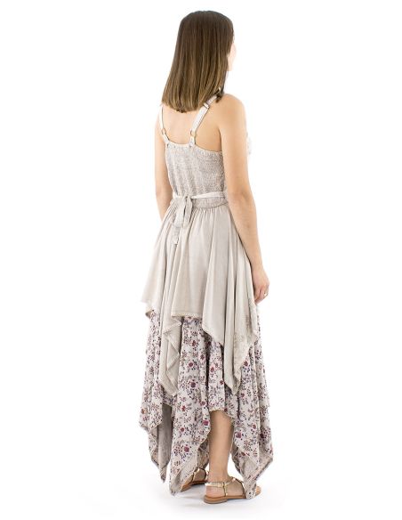 Robe viscose SW princesse brodée bas pointes