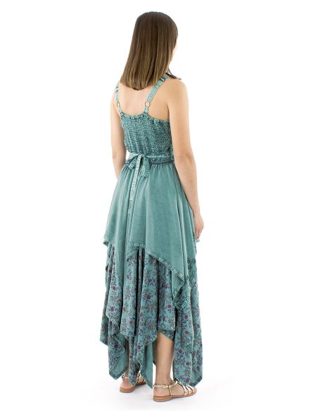 Robe viscose SW princesse brodée bas pointes