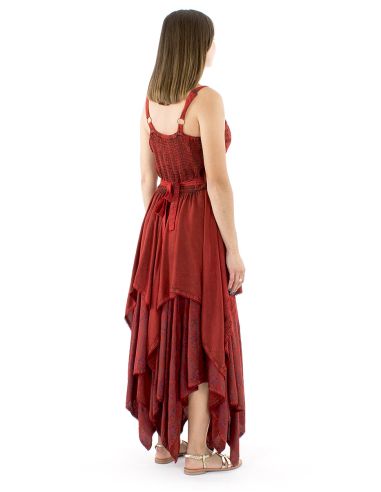 Robe viscose SW princesse brodée bas pointes