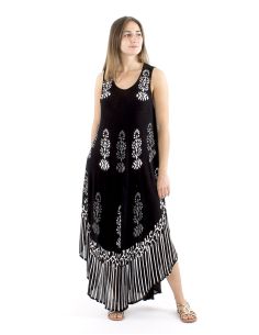 Robe viscose crêpe sans manches 120cm 2