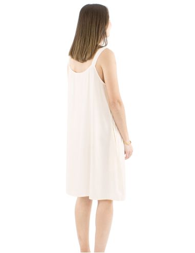 Robe viscose unie larges bretelles