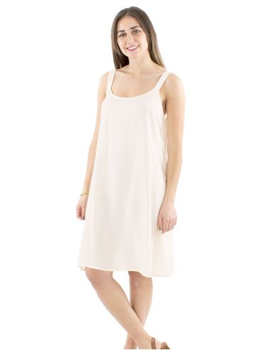 Robe viscose unie larges bretelles