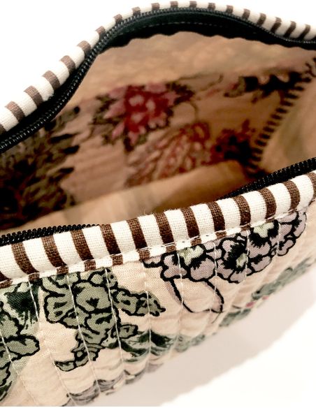 Trousse coton matelassée polyester moyenne