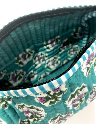 Trousse coton matelassée polyester moyenne