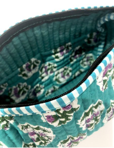 Trousse coton matelassée polyester moyenne