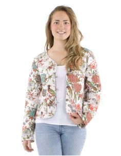 Veste coton réversible mini 2 imprimés manches longues 2