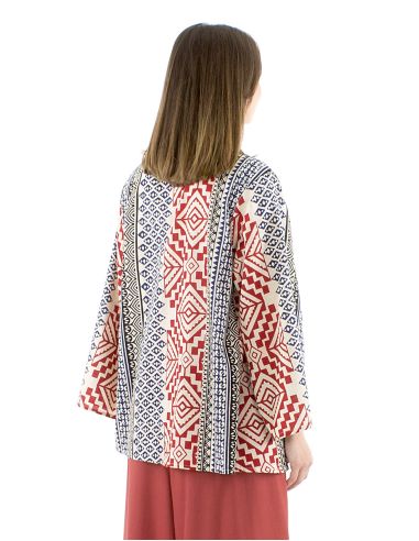 Veste coton fine ouverte block