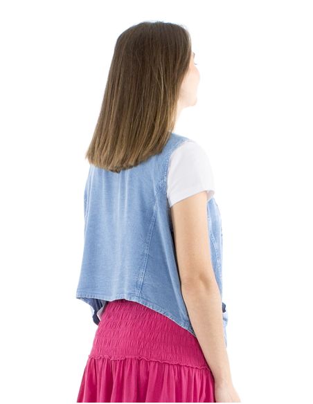 Gilet viscose SW boutonné