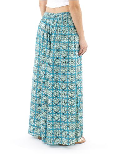 Pantalon coton block patte def imprimé 3012