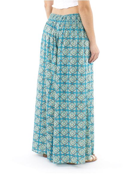 Pantalon coton block patte def imprimé 3012