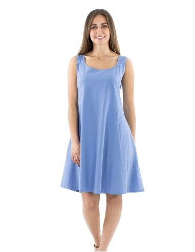Robe coton uni larges bretelles sw