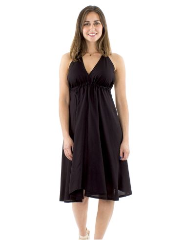 Mini robe viscose bustier dos nu unie lien dos modèle Bali