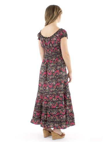 Robe polyester longue sari élastique