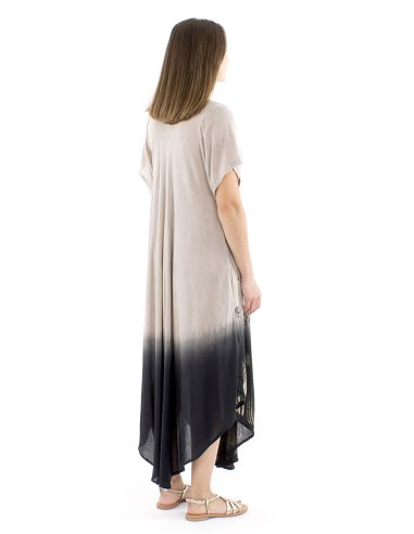 Robe viscose crêpe manches courtes SW 120cm