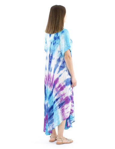 Robe viscose crêpe manches courtes SW 120cm