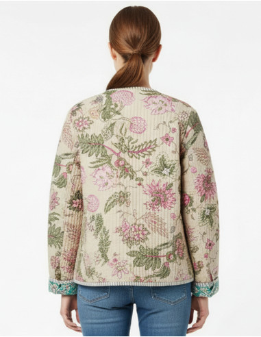 Veste coton légère réversible matelassée polyester